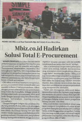 Jawa Pos, Mbiz Hadirkan Solusi E-Procurement, 28-9-2018.vr2